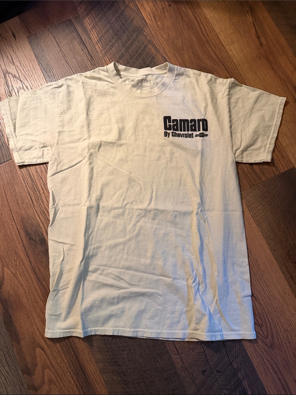Chemistry Camaro By Chevrolet Short Sleeve Tee - Cream